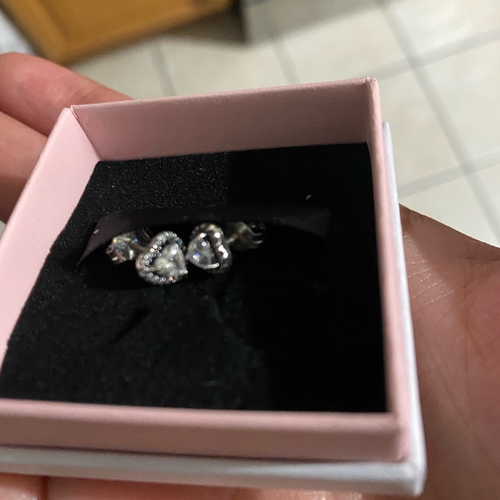Pandora heart earrings